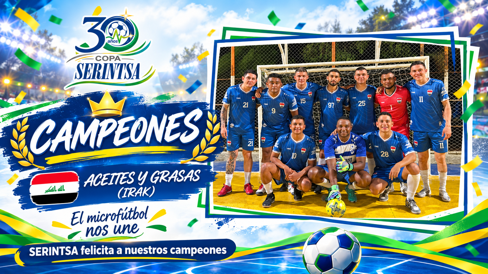 Aceites y Grasas de Irak, campeones de la Copa SERINTSA
